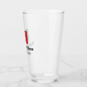 Italienische Fahne Bierglas-Geschenk mit eigenem T Glas (Links)