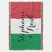 Italienische Fahne Colors Wedding Decke (Vorderseite Vertikal)