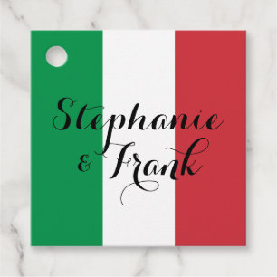 Italienische Fahne Colors Wedding Geschenkanhänger