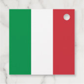 Italienische Fahne Colors Wedding Geschenkanhänger (Rückseite)