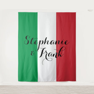Italienische Fahne Colors Wedding Wandteppich