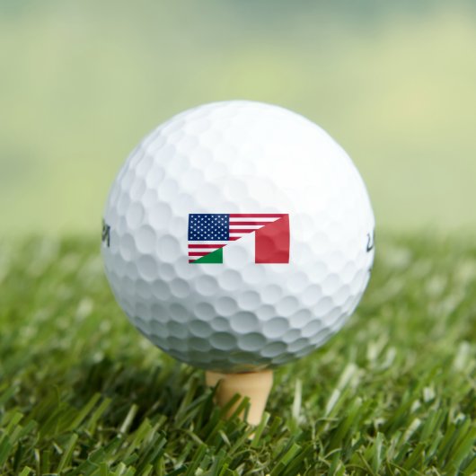 Italienische Fahne des amerikanischen Stolzes USA Golfball (Insitu T-Shirt)