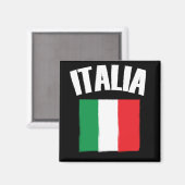 Italienische Fahne Flag Magnet (Vorderseite/Rückseite)