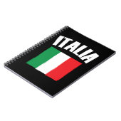 Italienische Fahne Flag Notizblock (Linke Seite)