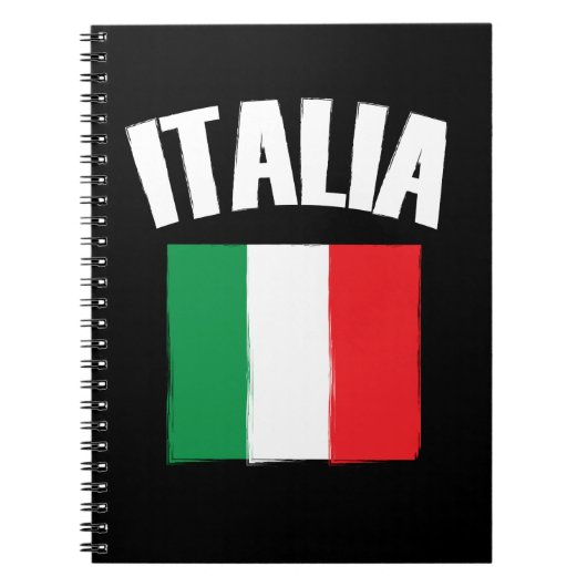 Italienische Fahne Flag Notizblock (Vorderseite)