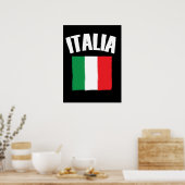 Italienische Fahne Flag Poster (Küche)