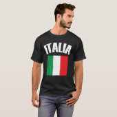 Italienische Fahne Flag T-Shirt (Vorne ganz)