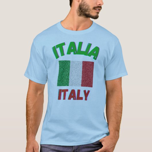Italienische Fahne - Italienische Flagge T-Shirt (Vorderseite)