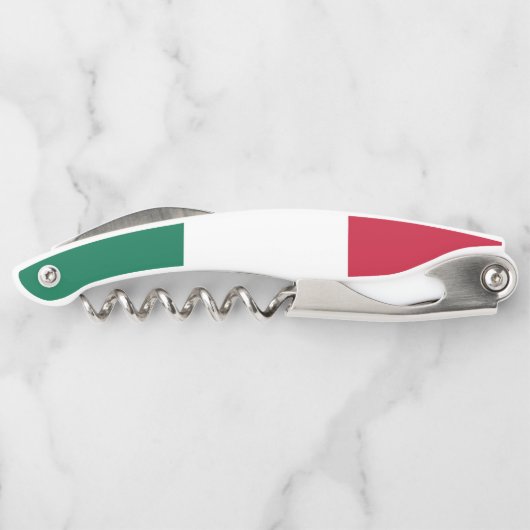 Italienische Fahne Kellnermesser (Rückseite)