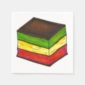 Italienische Fahne Regenbogen Sieben Schicht Weihn Serviette (Vorderseite)