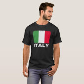Italienische Fahne zur Unterstützung der Frauen in T-Shirt (Vorne ganz)