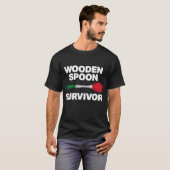 Italienische Familie - Funny Wooden Löffel Survivo T-Shirt (Vorne ganz)