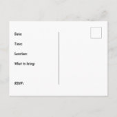 Italienische Familie Wiedersehen Postcard Einladun Einladungspostkarte (Rückseite)