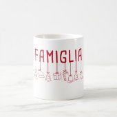 Italienische Familien - passende Familie Weihnacht Kaffeetasse (Mittel)