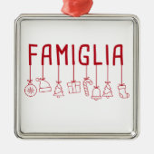 Italienische Familien - passende Familie Weihnacht Ornament Aus Metall (Vorne)