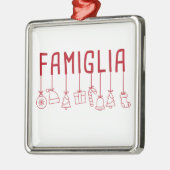 Italienische Familien - passende Familie Weihnacht Ornament Aus Metall (Links)