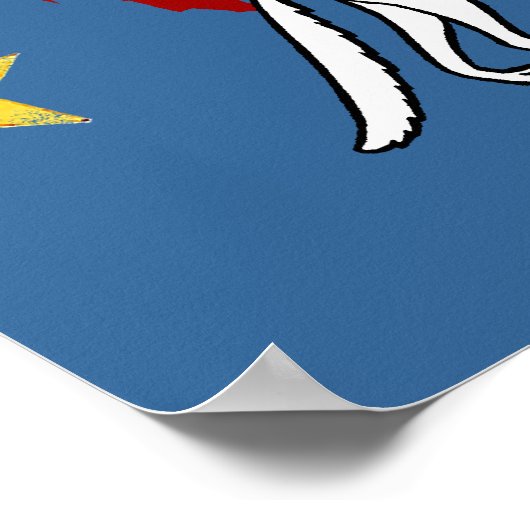 Italienische Fans calcio Azzurri Italien Sportfans Poster (Ecke)