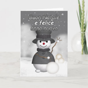 Italienische Feiertagskarte mit modernem