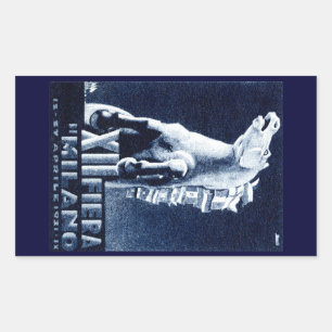 Italienische Filmfestspiele 1921 Rechteckiger Aufkleber