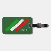 Italienische flag.brush Anschläge. Name .text. Gepäckanhänger (Rückseite horizontal)