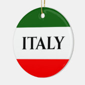 Italienische Flag Farben Design Ornament (Links)