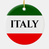 Italienische Flag Farben Design Ornament (Hinten)