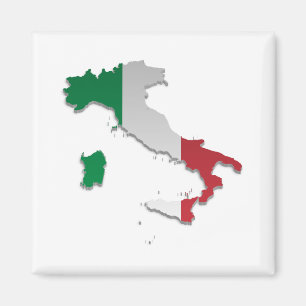 Italienische Flag-Karte_2 Magnet