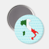 Italienische Flag-Karte Magnet (Vorderseite/Rückseite)