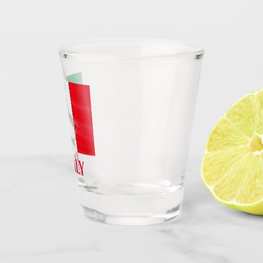 Italienische Flag-Karte Schnapsglas (Rechts)
