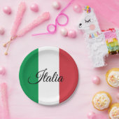 Italienische Flag Papier Teller / Italien Party / (Party)