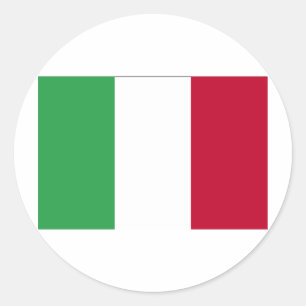 ITALIENISCHE FLAG RUNDER AUFKLEBER