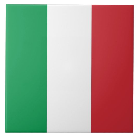 Italienische Flag Tile Fliese (Vorderseite)