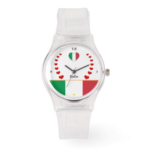 Italienische Flag Watch & stolze Mode / Italien Armbanduhr