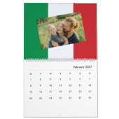 Italienische Flagge 2026 Kalender Personalizzato C (Feb 2027)