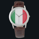 Italienische Flagge Armbanduhr<br><div class="desc">Italienische Flagge</div>