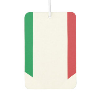Italienische Flagge auf metallischem Hintergrund Autolufterfrischer