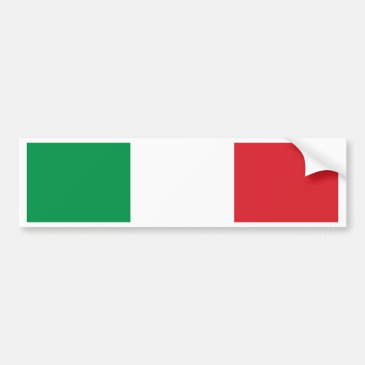 Italienische Flagge Autoaufkleber (Vorne)