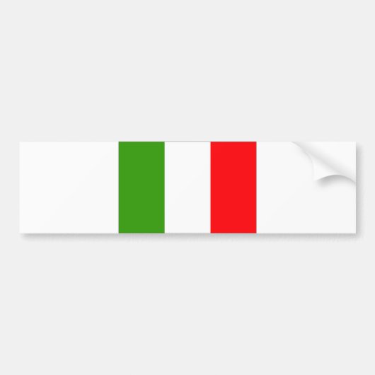 Italienische Flagge Autoaufkleber (Vorne)