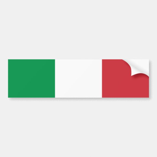 Italienische Flagge Autoaufkleber (Vorne)