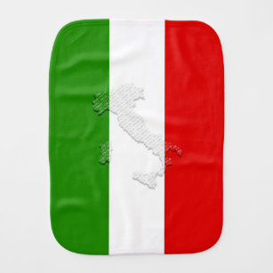 Italienische Flagge Baby Spucktuch