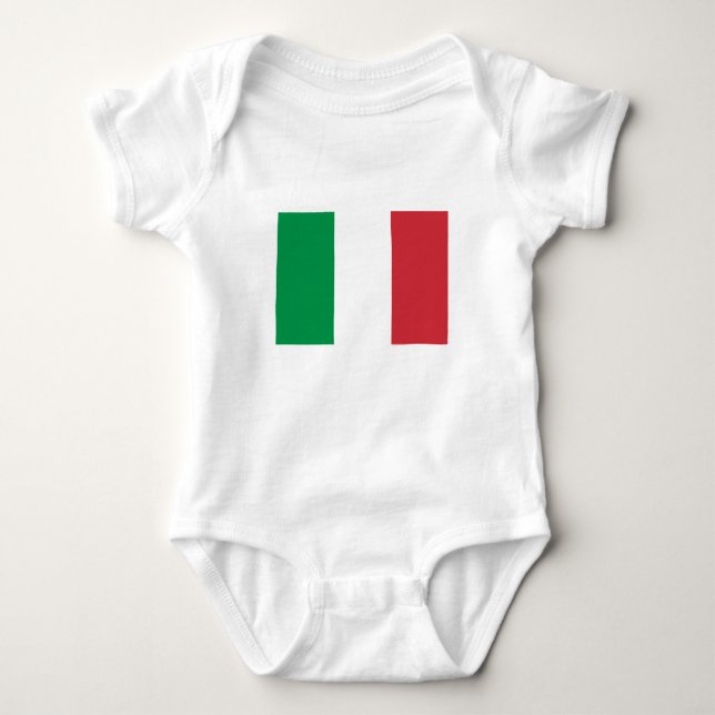Italienische Flagge Baby Strampler (Vorderseite)