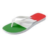 Italienische Flagge Badesandalen (Schrägansicht)