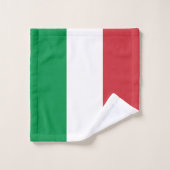 Italienische Flagge Badhandtuch Set (Waschlappen)