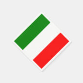 Italienische Flagge Bandiera d'Italia Napkin Serviette (Ecke)