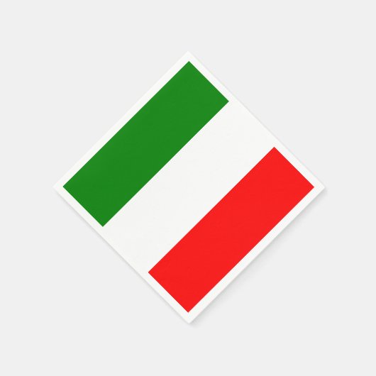 Italienische Flagge Bandiera d'Italia Napkin Serviette (Ecke)