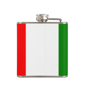 Italienische Flagge Bandiera d'Italia Tricolore Flachmann (Rückseite)