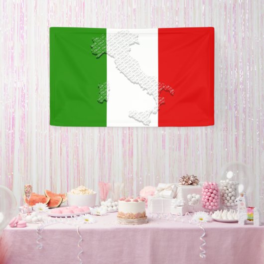 Italienische Flagge Banner (Party)