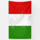 Italienische Flagge Banner (Vertikal)