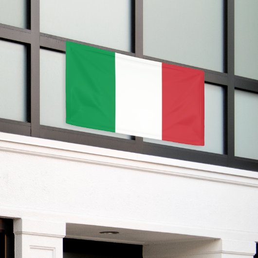 Italienische Flagge Banner (Äußeres Gebäude)