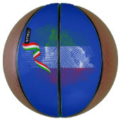 Italienische Flagge Basketball (Vertikal)